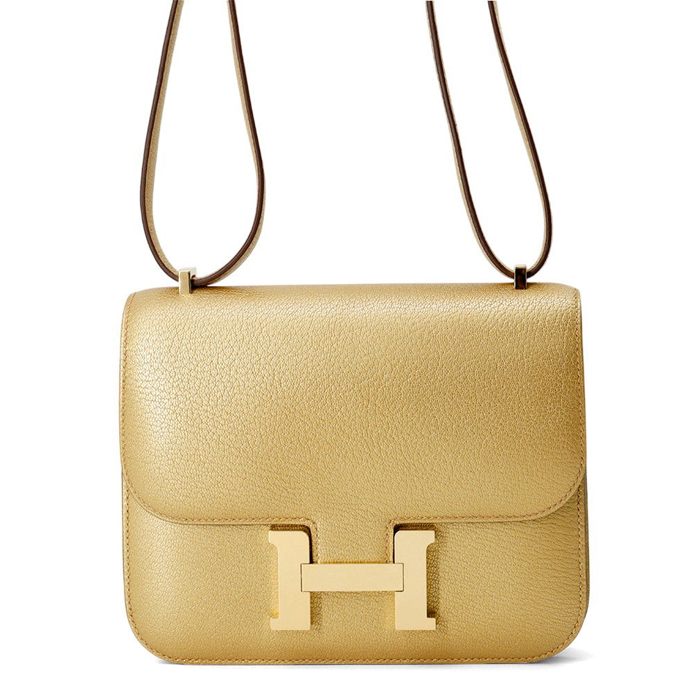 HERMES Constance3 Miroir Dore Chevre Shamqila Size Mini