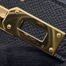 Load image into Gallery viewer, HERMES Kelly Wallet Long To Go Black Epsom
