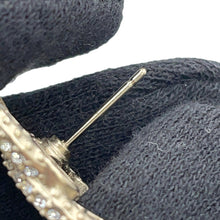 Load image into Gallery viewer, CHANEL CC Logo EarringsA86504 Gold Plated Rhinestone
