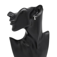 将图像加载到图库查看器中，TIFFANY&amp;Co. T-One Hoop Earrings70811235 18K White Gold
