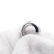 将图像加载到图库查看器中，TIFFANY&amp;Co. T-One Hoop Earrings70811235 18K White Gold
