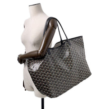 将图像加载到图库查看器中，GOYARD Saint Louis BlackSTLOUIGMLTY01CL01P PVC Leather Size GM
