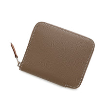 将图像加载到图库查看器中，HERMES Azap compact silk in Etoupe Epsom
