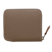 将图像加载到图库查看器中，HERMES Azap compact silk in Etoupe Epsom
