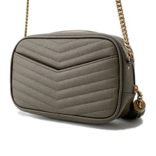 将图像加载到图库查看器中，SAINT LAURENT PARIS Lou Tassel Chainshoulder Bag Khaki612579 Leather

