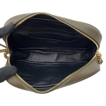 将图像加载到图库查看器中，SAINT LAURENT PARIS Lou Tassel Chainshoulder Bag Khaki612579 Leather
