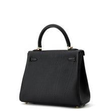 Load image into Gallery viewer, HERMES Kelly Retourne Black Togo Leather Size 25
