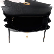 Load image into Gallery viewer, HERMES Kelly Retourne Black Togo Leather Size 25

