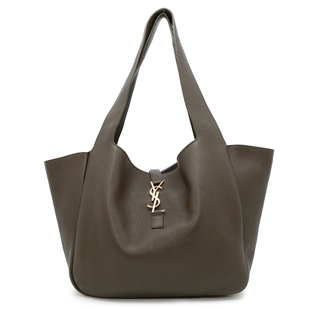 SAINT LAURENT PARIS LE 5 ? 7 BEA Le Cincassette Bear Tote Bag Khaki763435 Leather