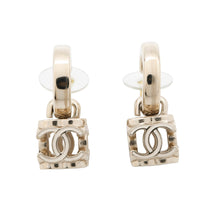 Load image into Gallery viewer, CHANEL CC Logo Cube EarringsAB9567 Gold Plated
