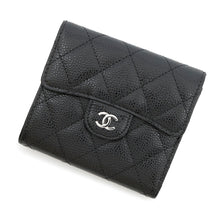 Load image into Gallery viewer, CHANEL Matelasse Classic Small Flap Wallet BlackAP0231 Caviar Leather
