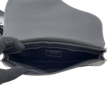 将图像加载到图库查看器中，Dior Saddle Crossbody Bag Black1ADPO095YKK Leather
