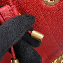 Load image into Gallery viewer, CHANEL Drawstring 2WayShoulder Bag RedAS0310 Caviar Leather
