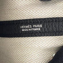 Load image into Gallery viewer, HERMES Garden Party Black Negonda Leather Size TPM
