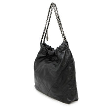 Load image into Gallery viewer, CHANEL CHANEL22 ChainShoulder Bag BlackAS3260 Shiny Calf Leather Size Small
