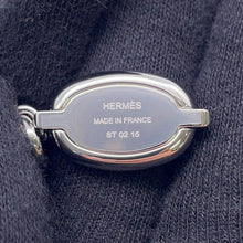 Load image into Gallery viewer, HERMES Mini Maillon Necklace Black Lacquer Metal
