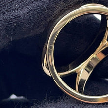 Load image into Gallery viewer, HERMES Trio ScarfRing Gold Metal
