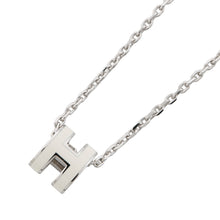 将图像加载到图库查看器中，HERMES Pop H Necklace Size Mini White Metal
