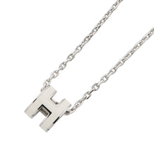 将图像加载到图库查看器中，HERMES Pop H Necklace Size Mini White Metal
