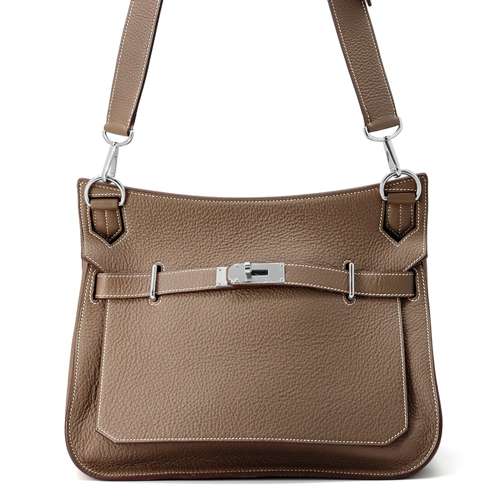 HERMES Jypsiere Etoupe Taurillon Clemence Size 34