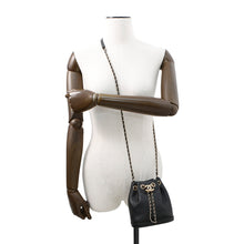 将图像加载到图库查看器中，CHANEL Matelasse Mini Drawstring ChainShoulder Bag BlackAS0197 Lambskin
