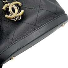 将图像加载到图库查看器中，CHANEL Matelasse Mini Drawstring ChainShoulder Bag BlackAS0197 Lambskin
