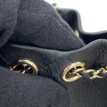 将图像加载到图库查看器中，CHANEL Matelasse Mini Drawstring ChainShoulder Bag BlackAS0197 Lambskin
