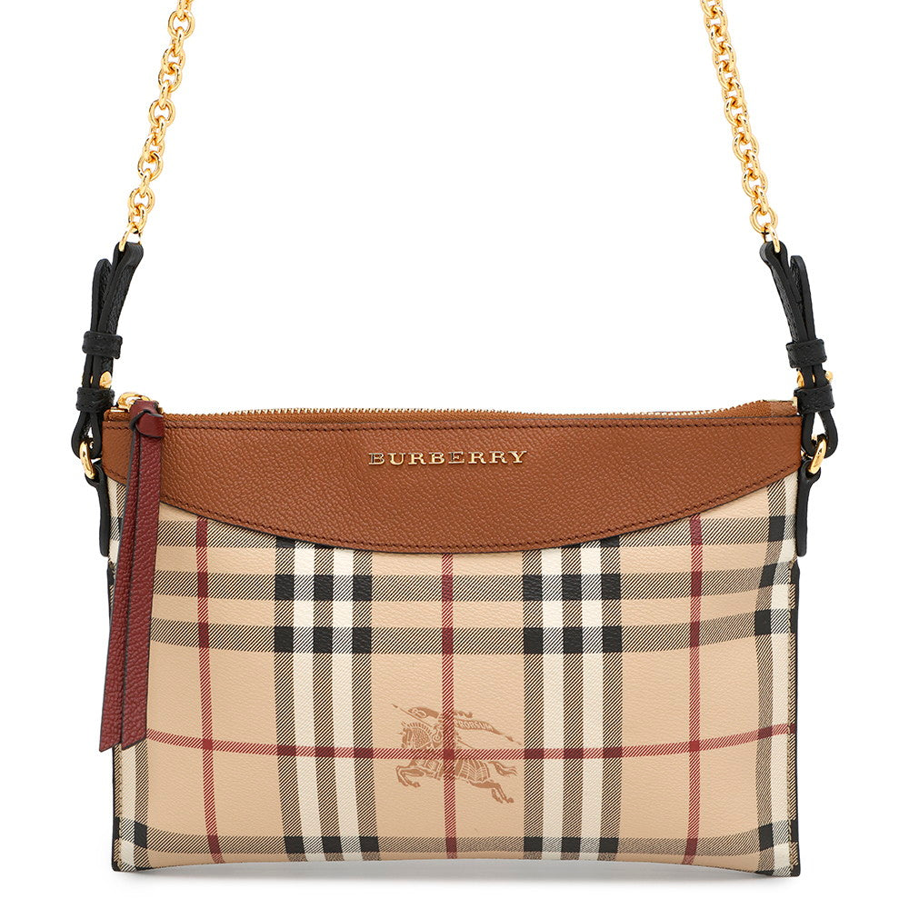BURBERRY Nova Check Shoulder Bag Beige/Brown4059654 PVC Leather