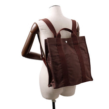 Load image into Gallery viewer, HERMES Her Line Ad Brown Nylon Canvas Size MM
