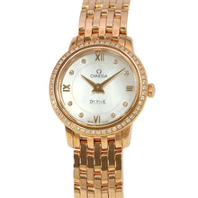 将图像加载到图库查看器中，OMEGA De Ville Prestige W24.4mm 18K Pink Gold Mother of Pearl Dial424.55.24.60.55.002
