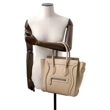 Load image into Gallery viewer, CELINE Luggage shopper Beige167793 Leather Size micro

