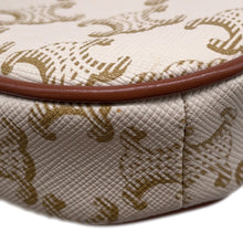 Load image into Gallery viewer, CELINE Triomphe Triangle Shoulder White/Brown195902 PVC Leather Size Mini
