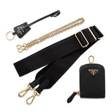 将图像加载到图库查看器中，PRADA Re-Edition 2005 Shoulder Black1BH204 Leather Canvas
