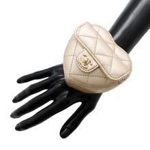 Load image into Gallery viewer, CHANEL Heart-shaped arm coin purse GoldAP2786 Lambskin

