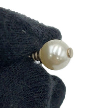 Load image into Gallery viewer, CHANEL CC Logo Perfume Bottle Heart Pearl Earrings Gold Metal Faux Pearl
