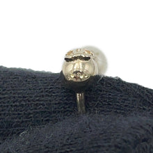 Load image into Gallery viewer, CHANEL CC Logo Perfume Bottle Heart Pearl Earrings Gold Metal Faux Pearl
