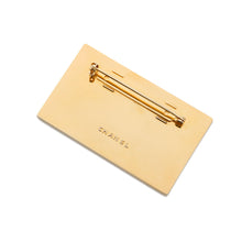 Load image into Gallery viewer, CHANEL Plate Brooch Gold Metal
