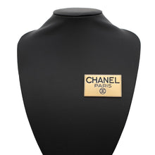Load image into Gallery viewer, CHANEL Plate Brooch Gold Metal
