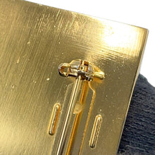 Load image into Gallery viewer, CHANEL Plate Brooch Gold Metal
