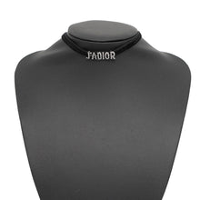 Load image into Gallery viewer, Dior JADIOR Rhinestone Choker Black Velour Rhinestone
