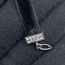 Load image into Gallery viewer, Dior JADIOR Rhinestone Choker Black Velour Rhinestone

