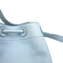 Load image into Gallery viewer, BURBERRY TB Bucket Drawstring Shoulder Bag Light Blue8070635 Leather Size Mini
