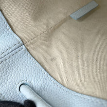 Load image into Gallery viewer, BURBERRY TB Bucket Drawstring Shoulder Bag Light Blue8070635 Leather Size Mini
