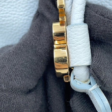 Load image into Gallery viewer, BURBERRY TB Bucket Drawstring Shoulder Bag Light Blue8070635 Leather Size Mini
