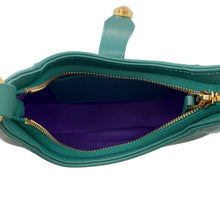 Load image into Gallery viewer, BVLGARI Serpenti Ellipse 2-way Shoulder Bag Emerald Green292582 Calf Leather
