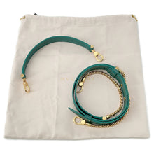 Load image into Gallery viewer, BVLGARI Serpenti Ellipse 2-way Shoulder Bag Emerald Green292582 Calf Leather
