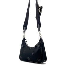 Load image into Gallery viewer, PRADA Shoulder Bag Re-Edition 2005 Re-Nylon Polka Dot Black1BH204 Nylon Sequins
