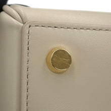 将图像加载到图库查看器中，CELINE ★16 Sèze Shoulder Bag Beige188003 Calf Leather Size Small
