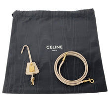 将图像加载到图库查看器中，CELINE ★16 Sèze Shoulder Bag Beige188003 Calf Leather Size Small
