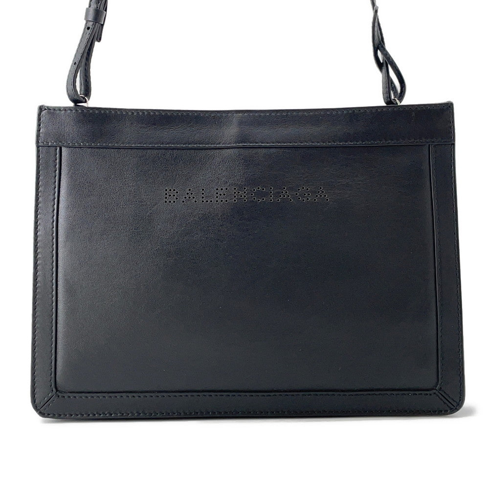 BALENCIAGA NavyPochette Shoulder Bag Black339937 Leather